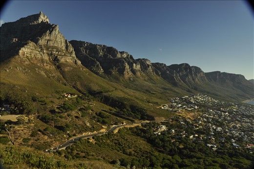 The 12 Apostles mountain range.  It's right beside Table Mountain.  I took this photo 3 days after I arrived, and it is taken from Lion's Head mountain.  It was my first hike there, and the beginning of my adventure!