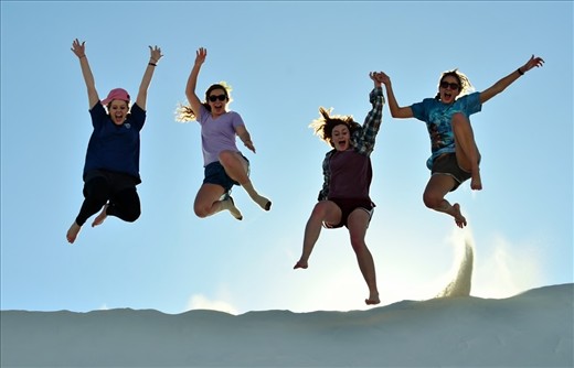These young ladies were visiting The Sands as part of their spring break trip. 