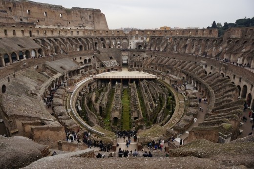 Inside the Colosseum! 