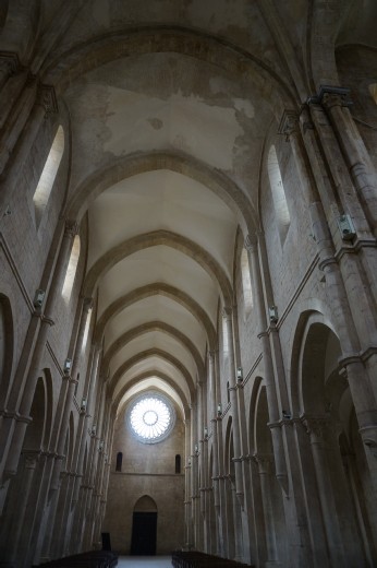 Inside the abbey church