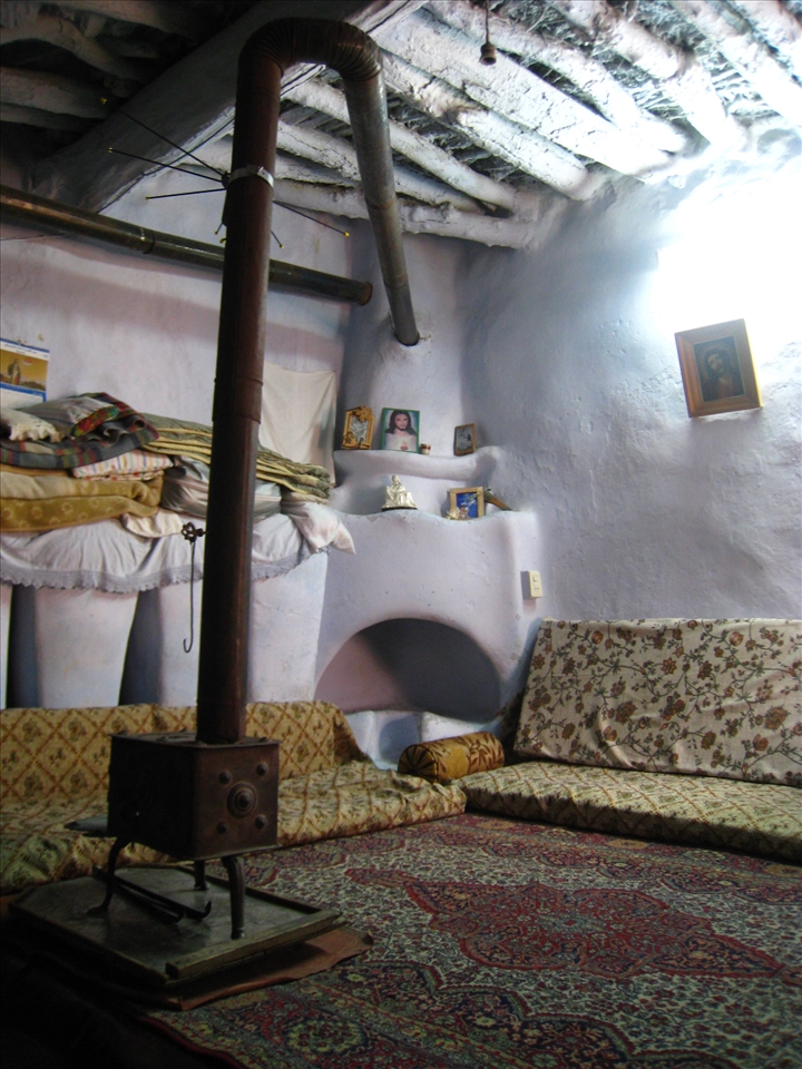 A typical living room in Maaloula, small Christian village near Damascus.