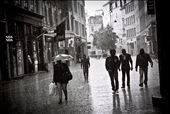 BLACK MEN IN THE RAIN - MAIN STREET: by szamanana, Views[885]