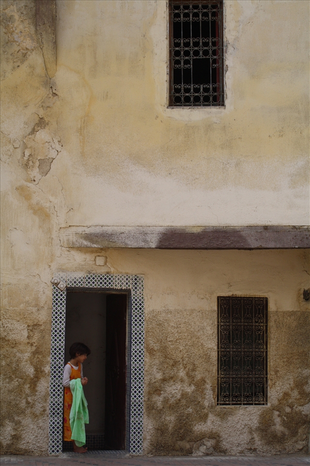 Girl at the door, Fez, Morocco