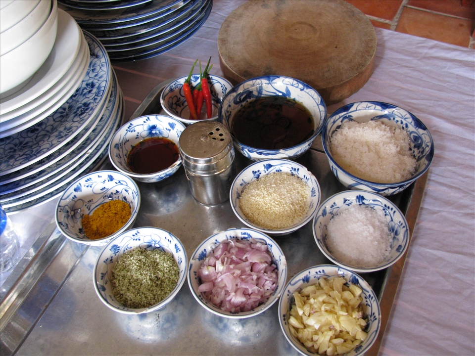 Ingredients ready for the day