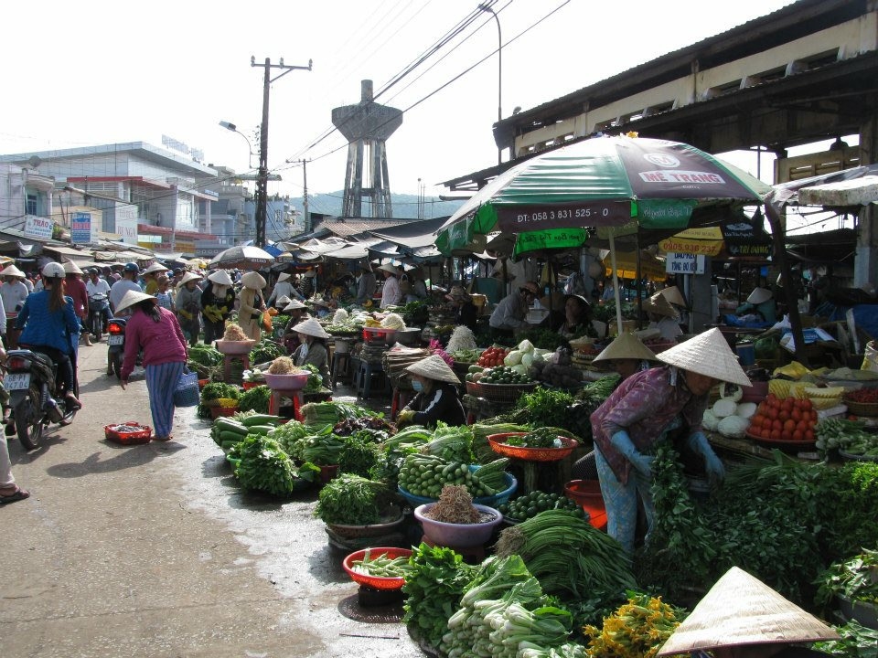 Shopping at the market