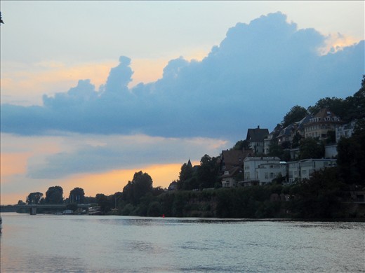 The clouds above Heidelberg, Germany, mimc the skyline nearly perfectly.