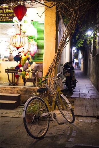 Calmness before the full moon lantern festival in Old Town Hoi An
