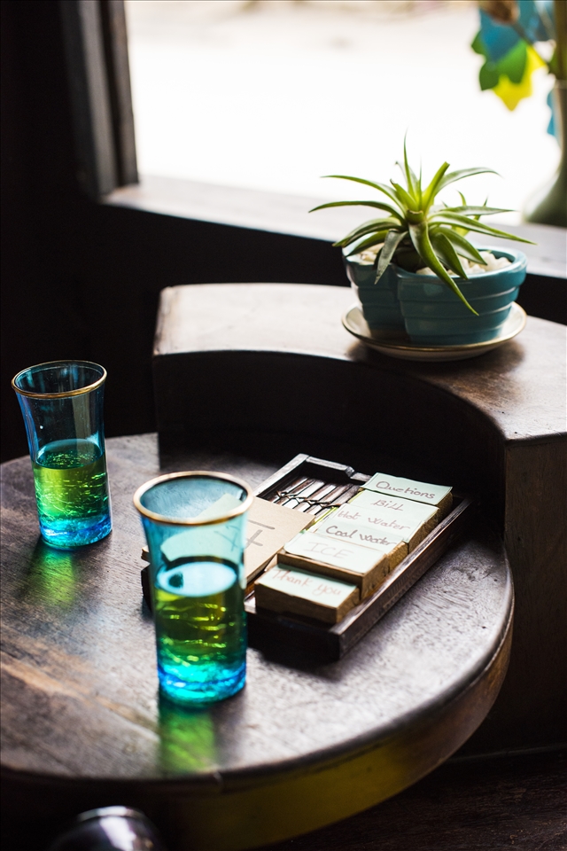 A unique silent cafe where your sensors are stimulated in this mini oasis