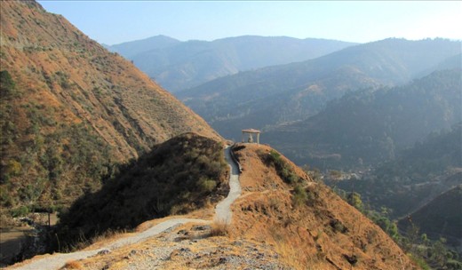 this is CHAKRATA in INDIA.
a place very few know about. 
some paths are meant to be taken alone. this is one such path