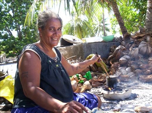 Older women would prepare food from sunrise to sunset
