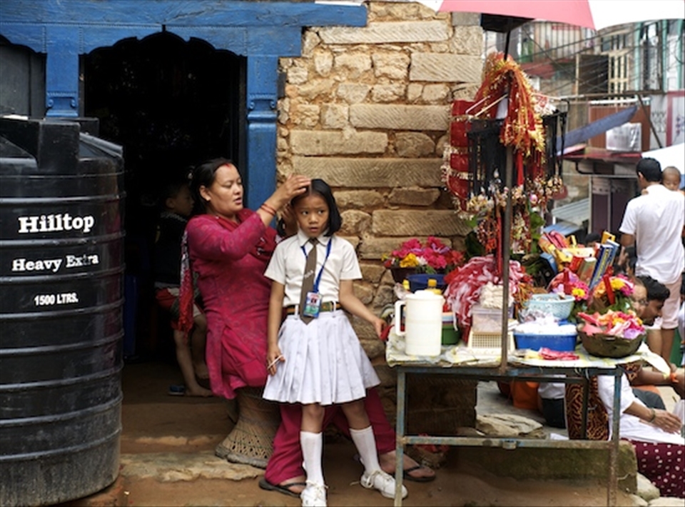 The bond between a mother and a child is a universal bond surpassing the boundaries of countries. The routine of preparing your child for school in the morning reminded me of my childhood in India.