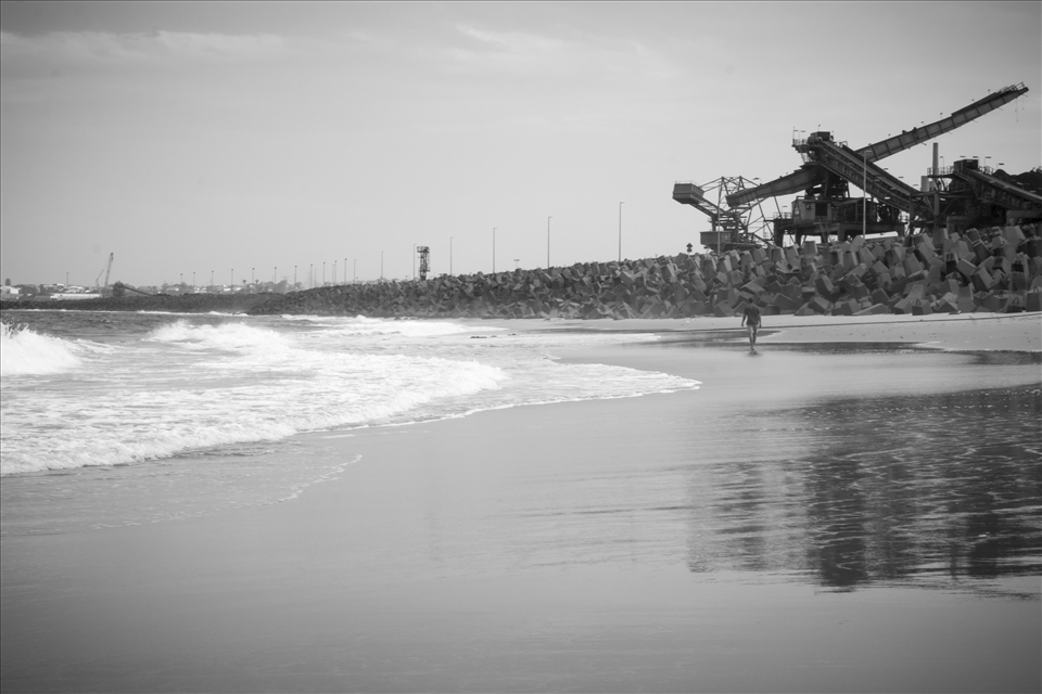 The proximity of coal mining to the main beach of the city scares away a lot of tourist but leaves not much choice for locals.