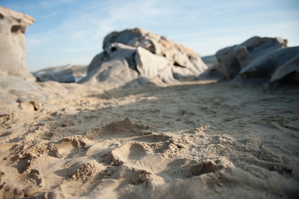 Kolymbithres beach, Paros, Greece. Easter 2013.
Great sense of sand.