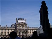 A watcher atop the Louvre Paris surveying a clear skyline.: by tapmyheelstogether, Views[322]