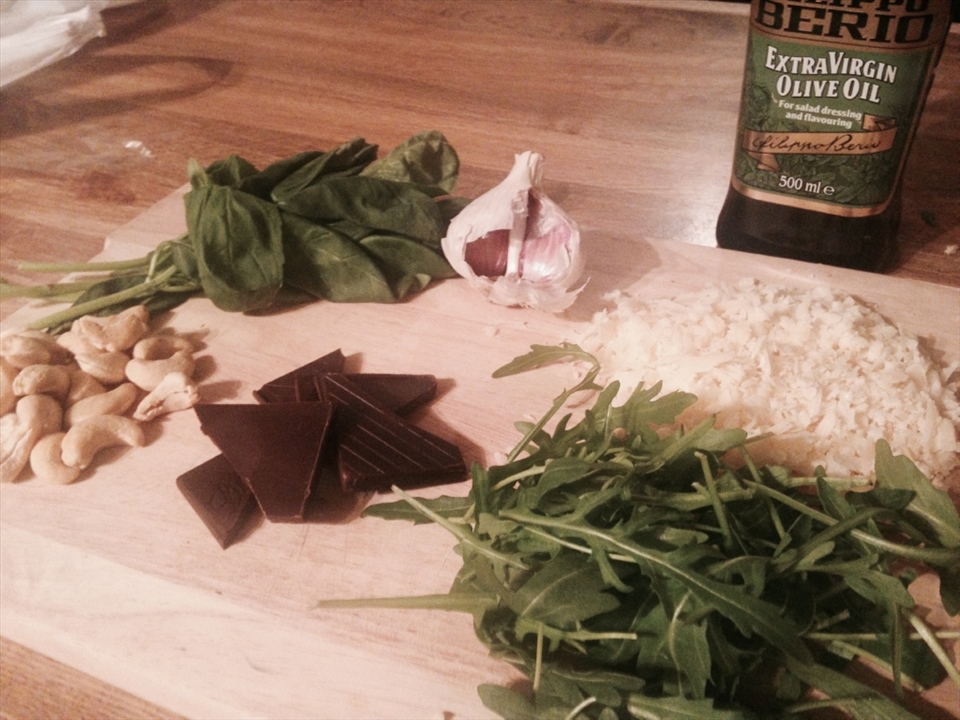 Pesto ingredients