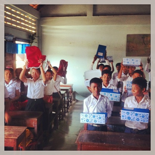 Krabai Real school boxes of hope