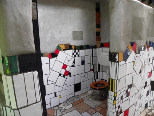 More Hundertwasser toilets.