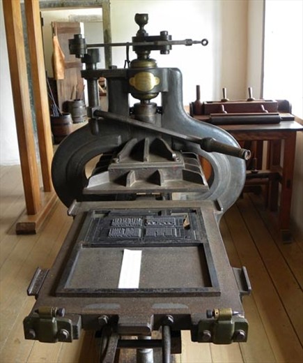 Pompallier Mission - Typesetting plates