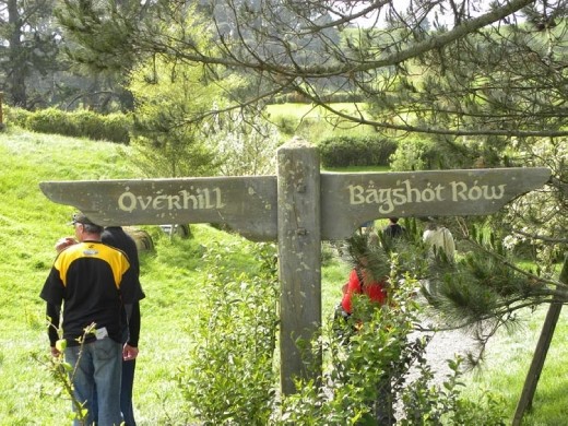 So, which way does Bilbo go to find the Dwarves?