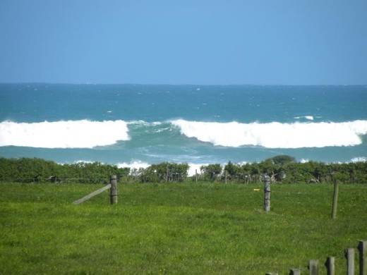 The waves are fascinating to watch.