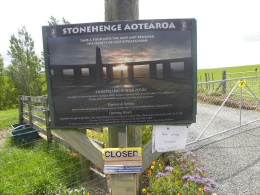 A power outage kept us from seeing this Stonehenge. Dang.