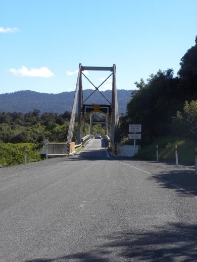 You must wait your turn to cross the bridge.