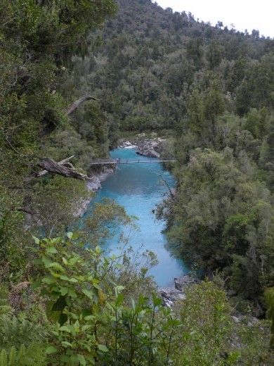 It's a long way down to that bridge! And a long way back up...