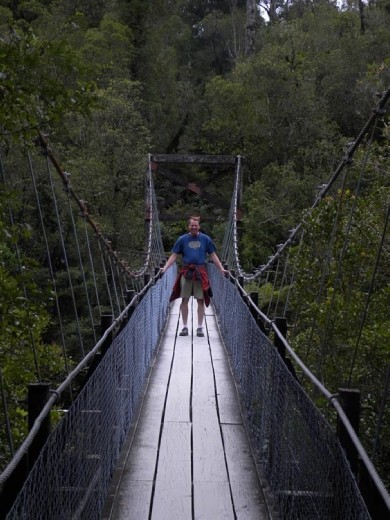 Proof that Kent went out on the swinging bridge!