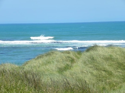 The waves are going at least a couple of directions here!