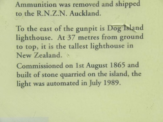 The Dog Island Lighthouse is the tallest in NZ.