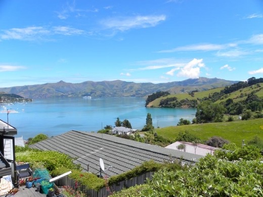 The view of the harbor from our deck. Gorgeous!