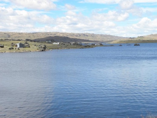 Poolburn Reservoir. This is where they filmed the Rohirrim village being burned by the wild men.
