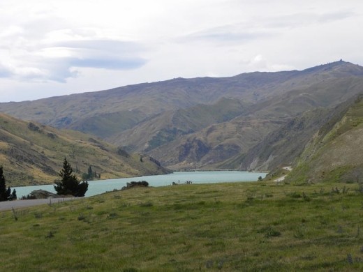We're not sure if this is still the Clutha River or Lake Dunstan.