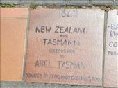 The sidewalk near the water was bordered by these tiles with historical dates.: by taylortreks, Views[201]