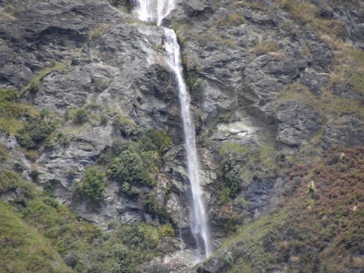 Close up of the waterfall.