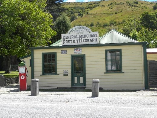 There were still several buildings, including the Post & Telegraph Office.