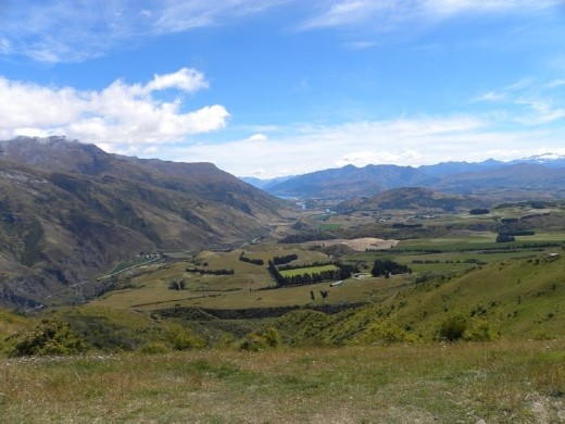 Queenstown is near that lake in the distance.