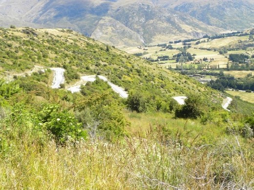 This is halfway down the hill. We still have to go through all those switchbacks. We were seasick by the time we got to the bottom!