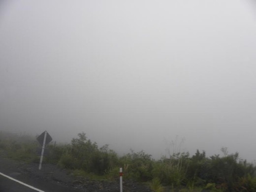 And here's the view on the other side of the tunnel! Sunshine has gone bye-bye.