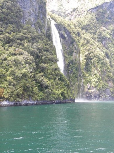 Stirling Falls is the second largest permanent waterfall in the sound.