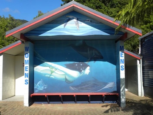 What a great way to show off the loo!