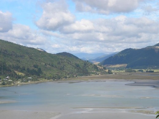 Looking west from Havelock to Nelson. Yeah, we noticed the tide is out, too.