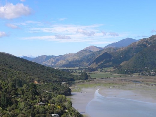 This is the view southward, toward Blenheim.