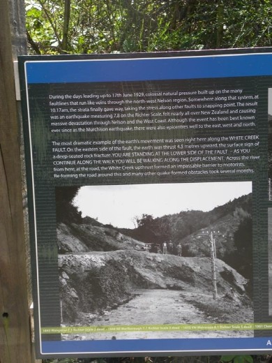 A more dramatic photo of the upthrust.