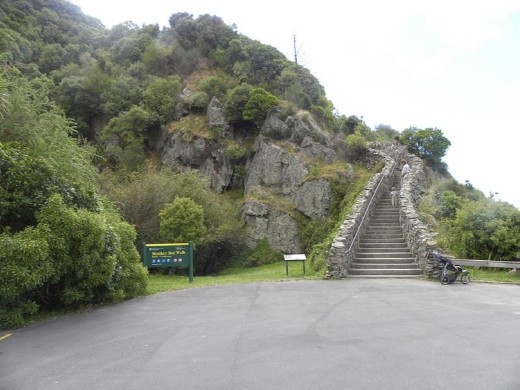 The Monkey Bay Walkway is graded as easy, as the toddler can attest.