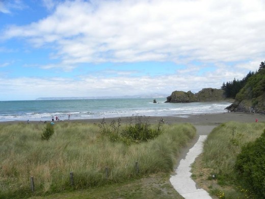 A very small and winding road (one lane in a lot of places!) took us over the hill to White's Bay.