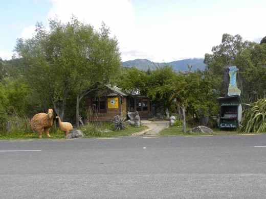 There's an interesting gift shop across the street from the visitor's kiosk.
