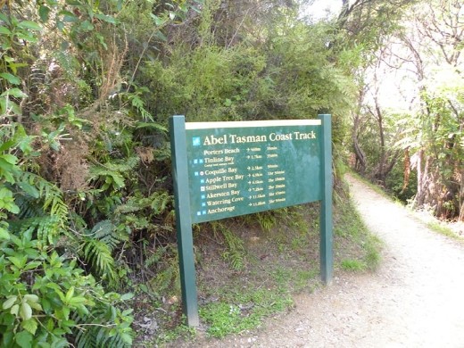 We chose the shorter walk to Porters Beach.