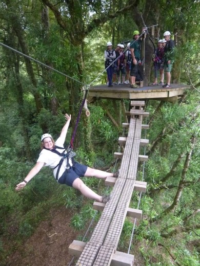The short swing bridge is the place to ham it up for the camera.