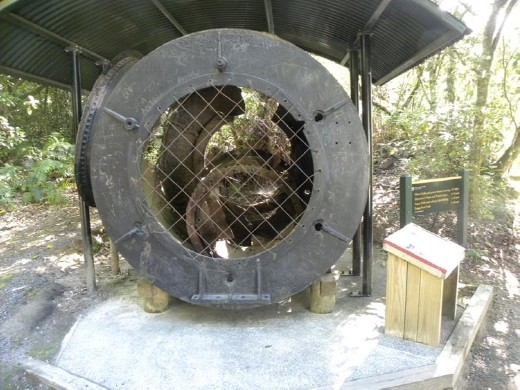 This is one of the main turbines that generated power for Rotorua.